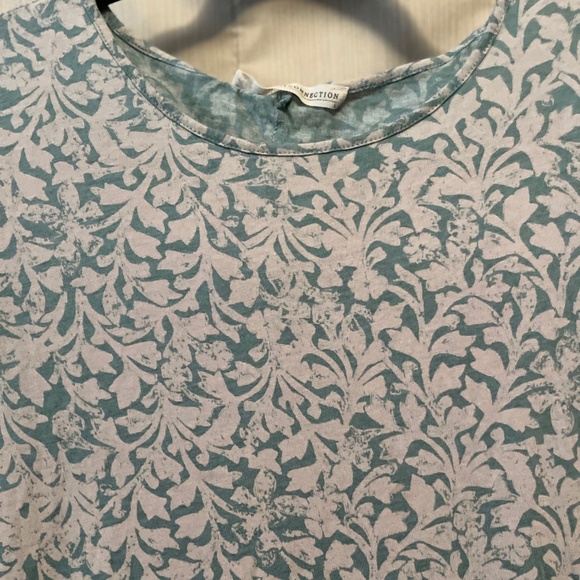 Dresses & Skirts - Peruvian  Connection L blue & white maxi floral cotton dress